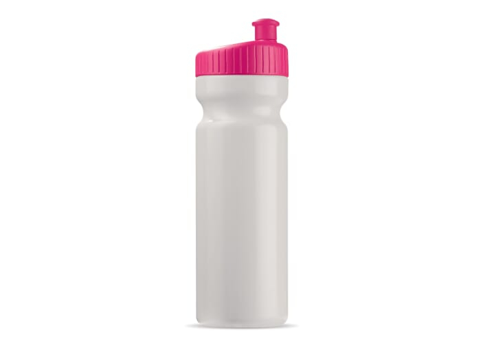 Gourde sport personnalisable Design 750 ml Blanc et Rose
